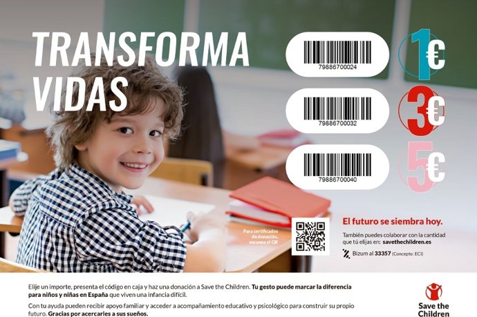 El Corte Inglés y Save the Children impulsan 'Transforma vidas' en apoyo a la infancia