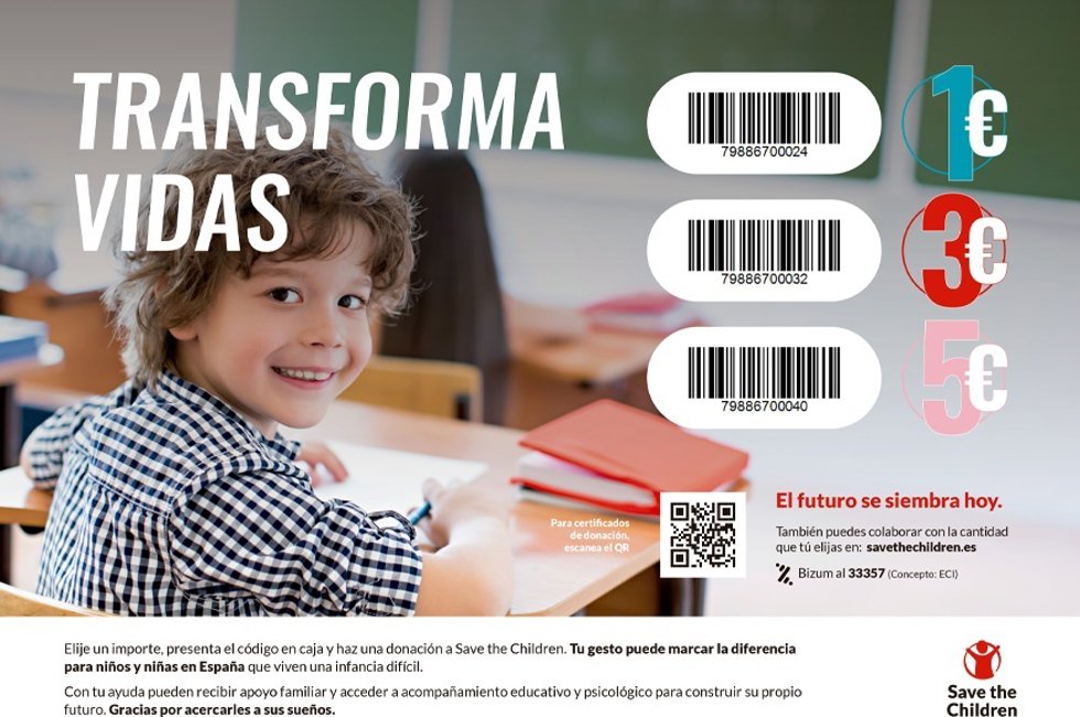 El Corte Inglés y Save the Children impulsan 'Transforma vidas' en apoyo a la infancia