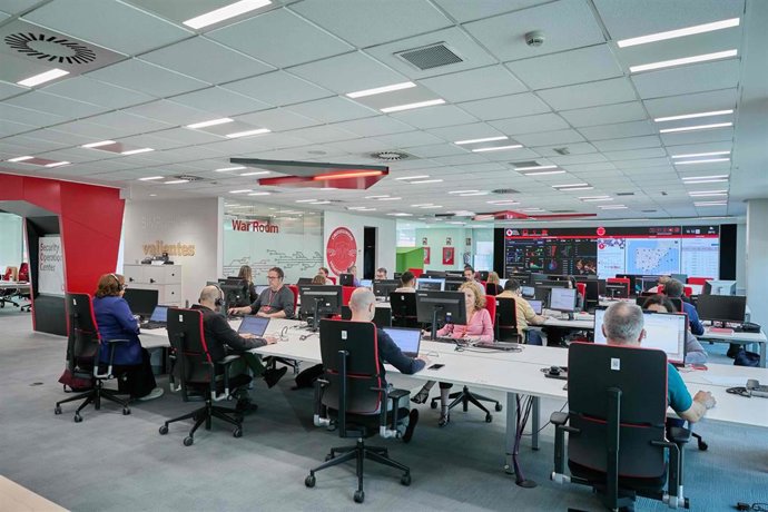 Archivo - La red de centros operativos de Vodafone España entra en el ecosistema europeo de referencia en ciberseguridad