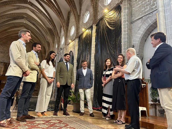 José Díez destaca el compromiso de la Generalitat con la Colegiata de Gandia y anuncia 150.000 euros más de ayuda para su restauración