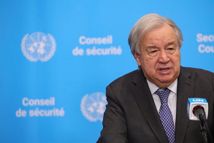Archivo - El secretario general de Naciones Unidas, António Guterres, en una imagen de archivo