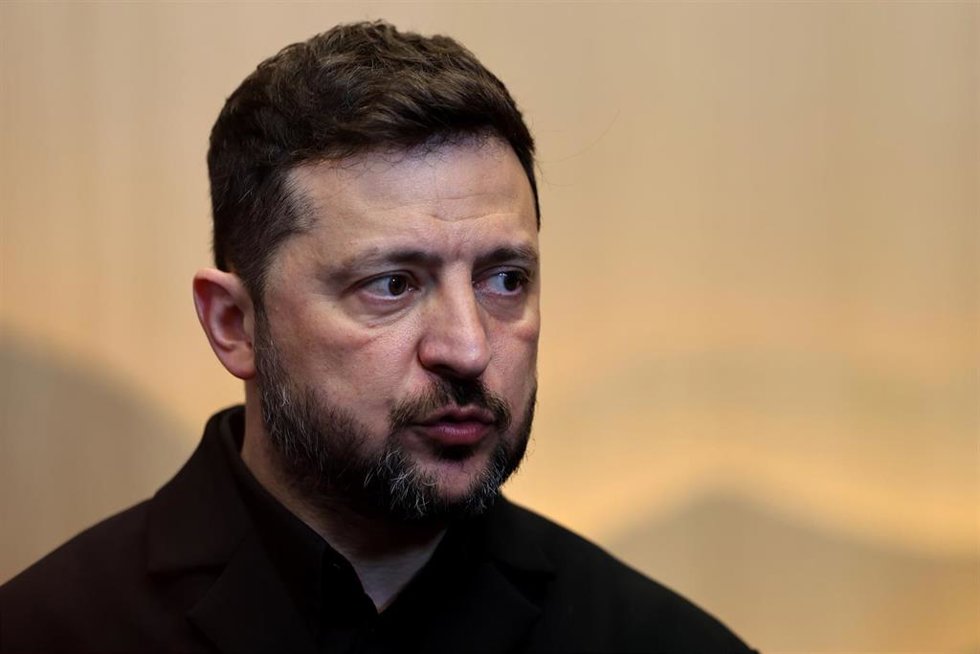 El presidente de Ucrania, Volodimir Zelenski, durante una cumbre del G7 en Francia en junio de 2026 (archivo)