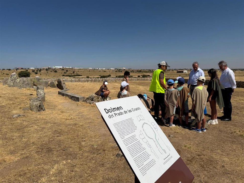 Taller en el Aula Arqueológica del Dolmen de Bernuy, en Ávila.