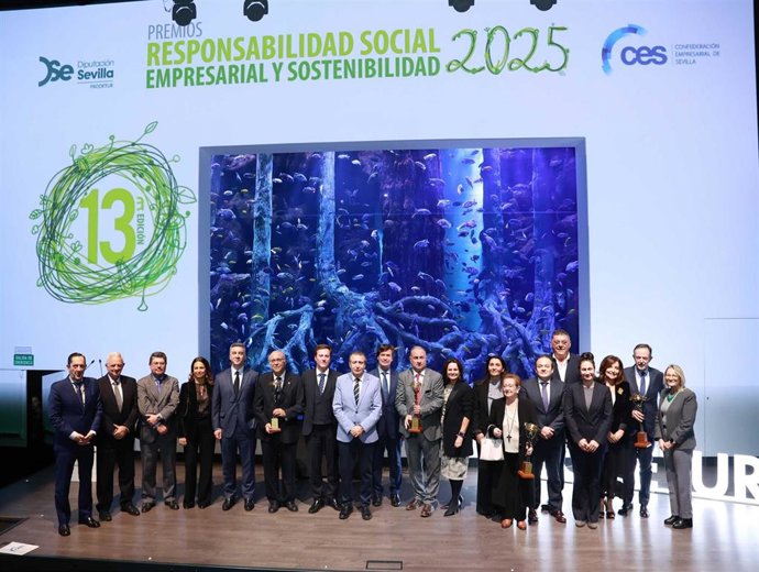 Archivo - Entrega de los XIII Premios de Responsabilidad Social Empresarial y Sostenibilidad (RSEyS) en el Acuario de Sevilla.