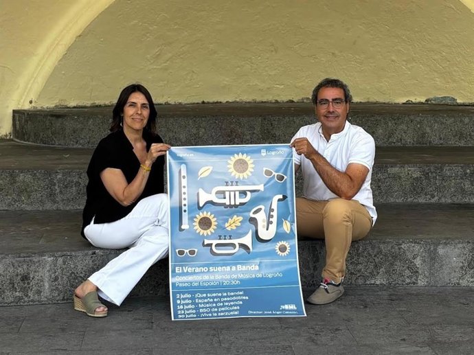La Banda de Música de Logroño vuelve con 5 conciertos en su tradicional ciclo 'El verano suena a banda' en El Espolón