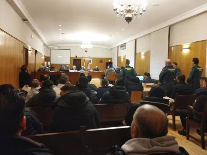 Primero de lo juicio por la 'Operación Santo' celebrado en enero del pasado año en la Audiencia de Valladolid.