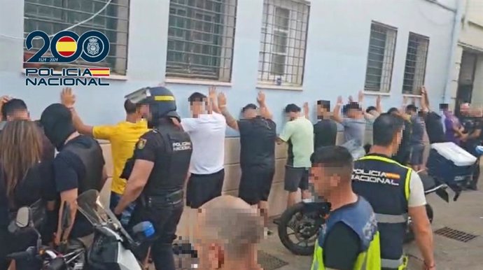 Diez detenidos de un clan tras una reyerta multitudinaria en Málaga capital