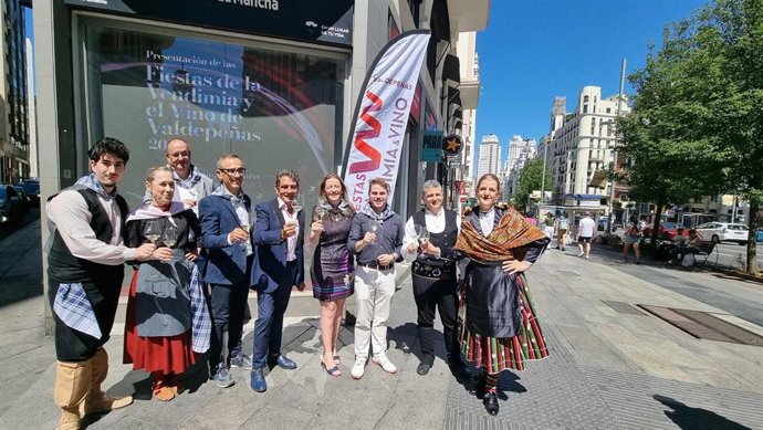 Presentación en la Gran Vía de las fiestas.