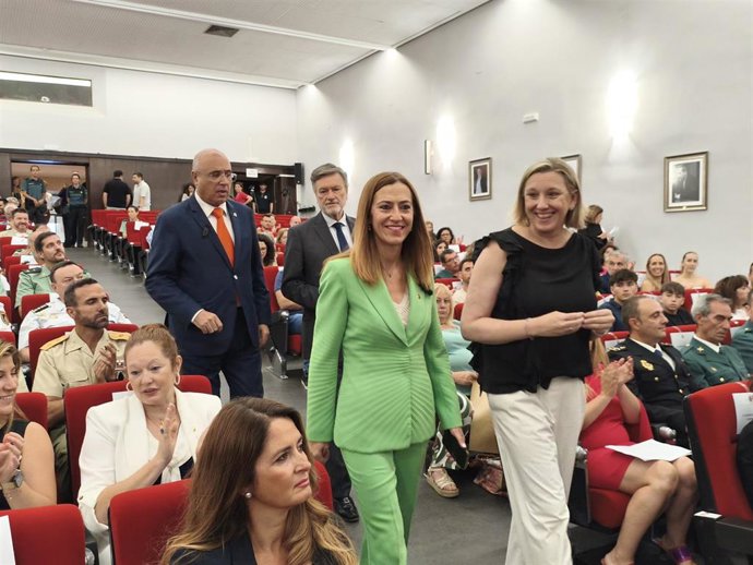 La secretaria general de Protección Civil y Emergencias del Ministerio del Interior, Virginia Barcones, durante el acto de entrega de las Medallas al Mérito de Protección Ciudadana en Castilla y León.