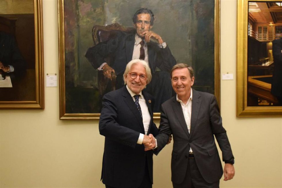 El presidente de Foment, Josep Sánchez Llibre, y el el presidente de BDO Abogados, Enrique Azorín.