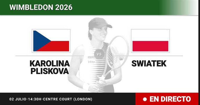 Karolina Pliskova - Iga Swiatek: resumen y estadísticas del partido de Treintaidosavos de final de Wimbledon WTA