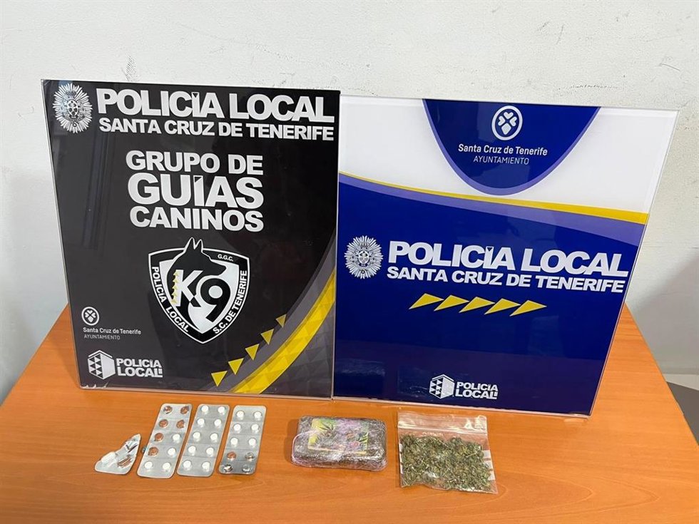 Droga intervenida a un hombre en Santa Cruz de Tenerife