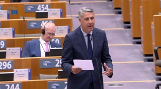 El alcalde de Badalona (Barcelona), Xavier Garcia Albiol, interviene en el Comité de las Regiones