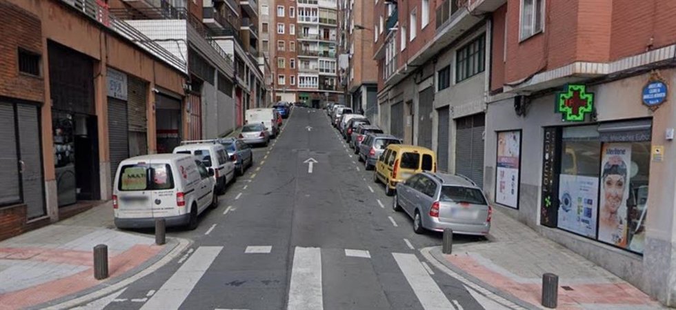 Calle Pintor Anselmo Guinea, en Bilbao