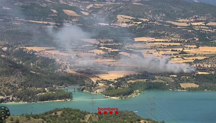 Incendio en Salàs de Pallars (Lleida).