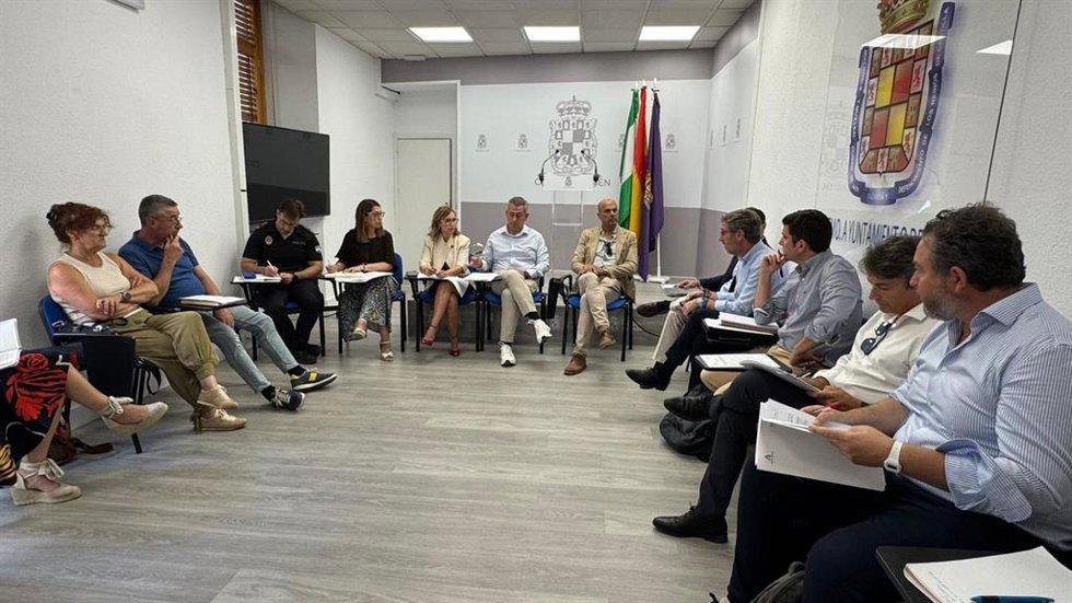 Reunión sobre la puesta en marcha del tranvía de Jaén.
