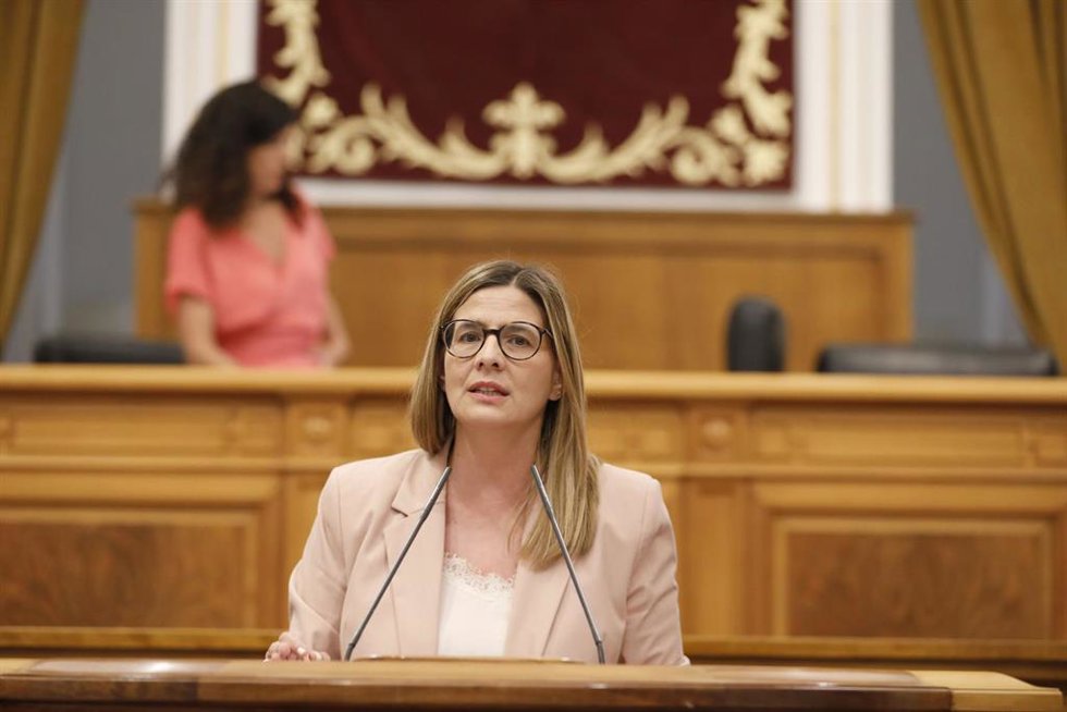 La portavoz del PP en las Cortes, Carolina Agudo