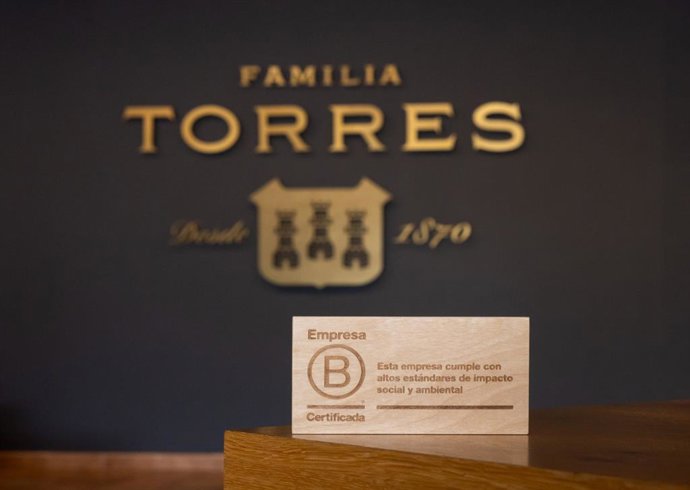 Sello B Corp obtenido por Familia Torres