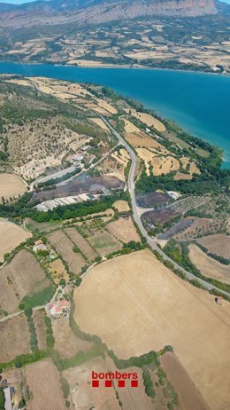 L'incendi a Salàs de Pallars (Lleida)
