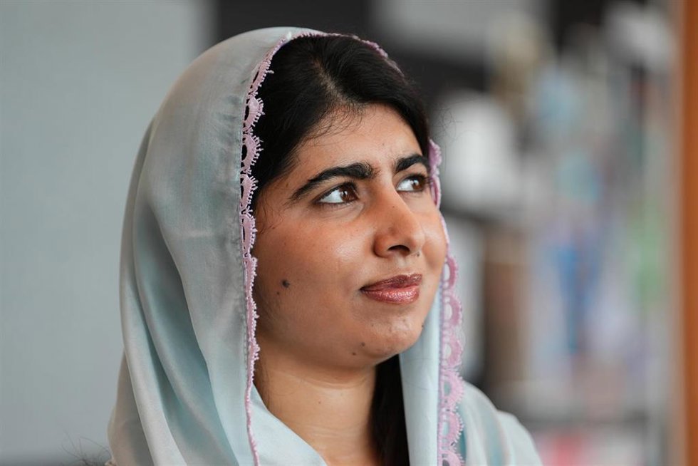 Archivo - 23 September 2024, US, New York: Pakistani activist Malala Yousafzai takes part in a bilateral meeting with Canadian Prime Minister Justin Trudeau at the United Nations headquarters. Photo: Sean Kilpatrick/Canadian Press via ZUMA Press/dpa
