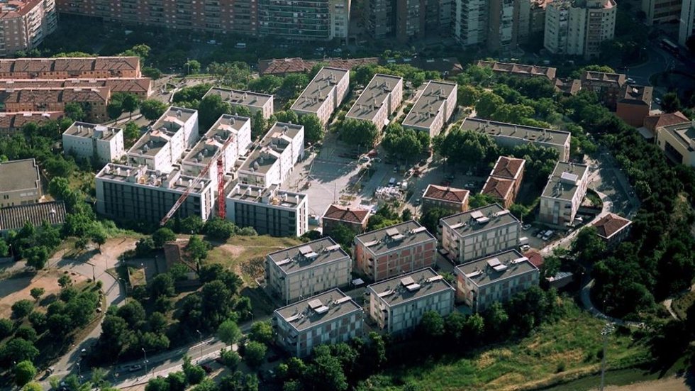 Solar del barrio del Polvorí de Barcelona