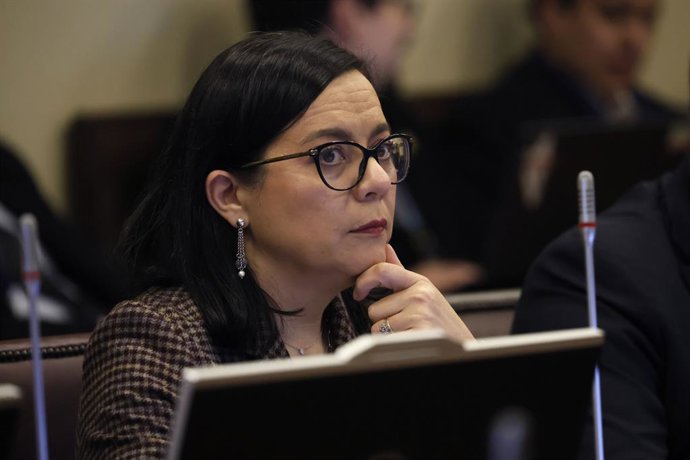 Valparaiso, 9 de junio 2026. La presidenta del Consejo Fiscal Autonomo, Paula Benavides, en la sesion de la comision de Hacienda en la Camara de Diputados  Sebastian Cisternas/Aton Chile