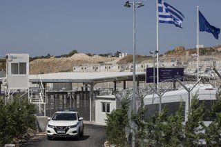 Archivo - Imagen de archivo de un centro de refugiados en Grecia.