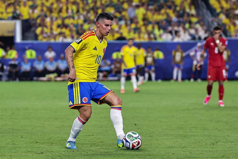 El capitán de Colomobia James Rodríguez, en el Mundial 2026.