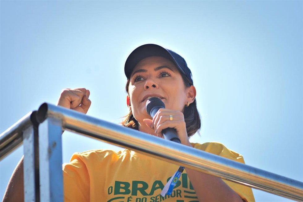 Archivo - Michelle Bolsonaro.