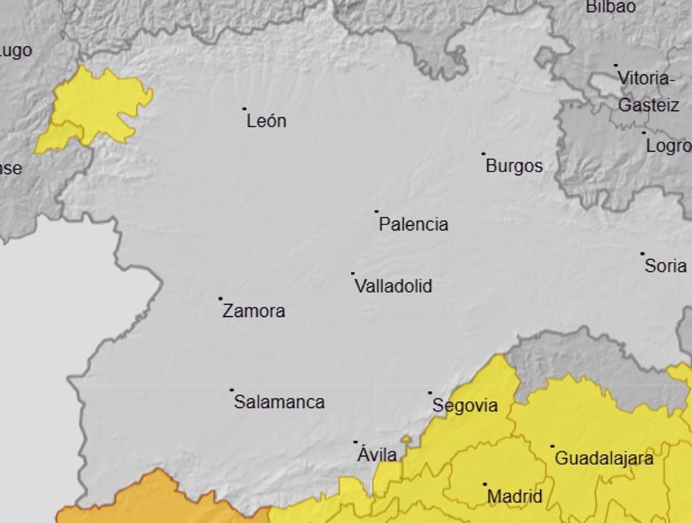 Avisos meteorológicos por altas temperaturas en el sur de Ávila y El Bierzo (León) para el viernes, 3 de julio.