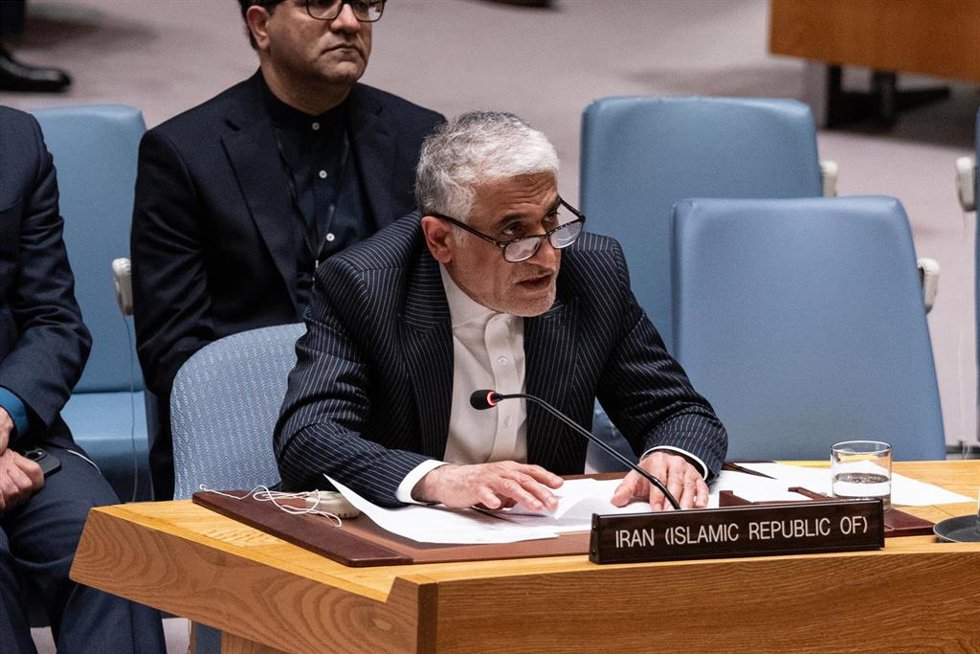 Archivo - El embajador de Irán ante la ONU, Amir Saeid Iravani