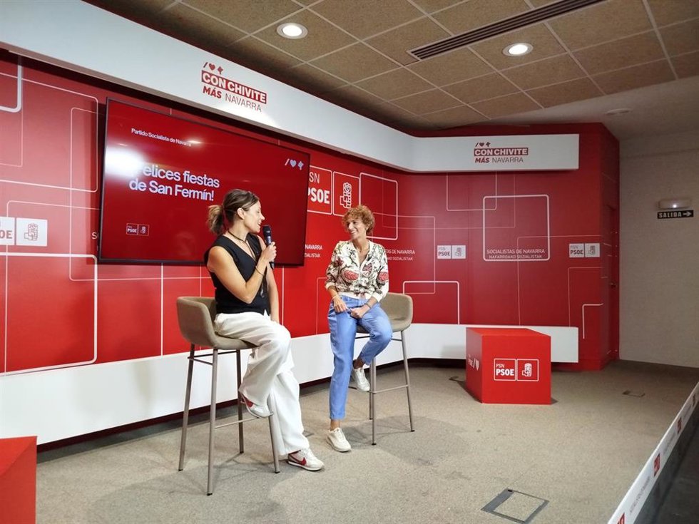 Imagen del aperitivo presanferminero organizado por la Agrupación del PSN de Pamplona