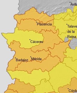 Avisos en Extremadura para el 3 de julio
