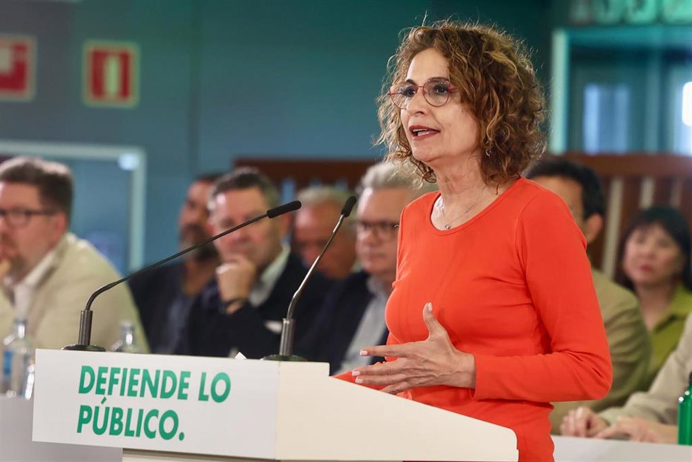 Archivo - La secretaria general del PSOE andaluz María Jesús Montero en el último Comité Director del partido.
