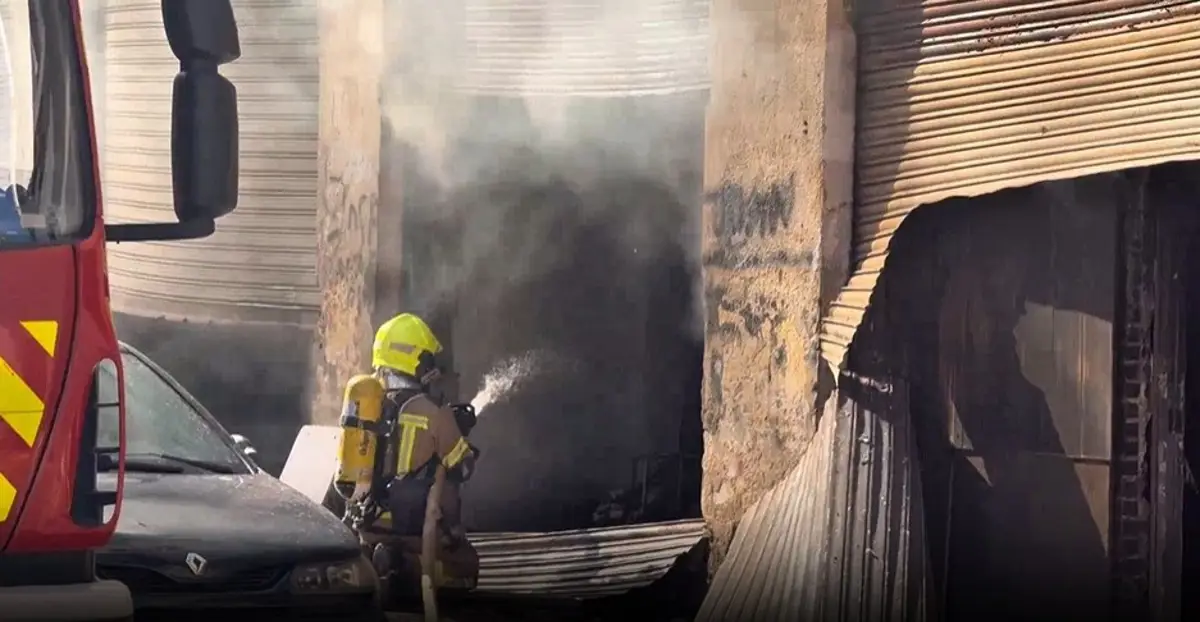 Incendio en la calle Picayo de Valencia