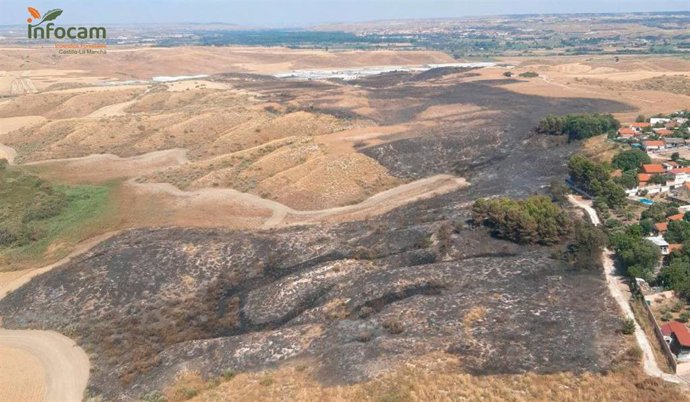 Archivo - Detenido un hombre de 91 años por su implicación en el incendio en Borox (Toledo) que supuso el desalojo de 70 personas