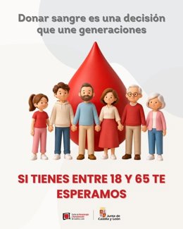 Gráfico difundido por Dona Sangre en Castilla y León para animar a los ciudadanos a ser donantes