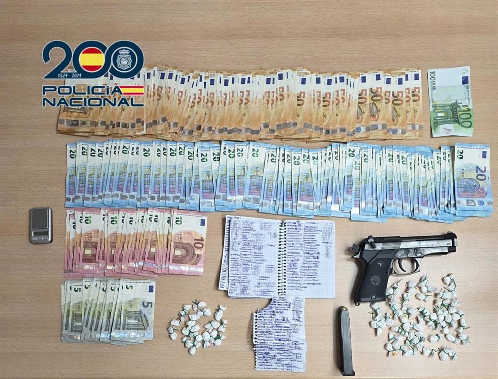 Material intervenido en la operación