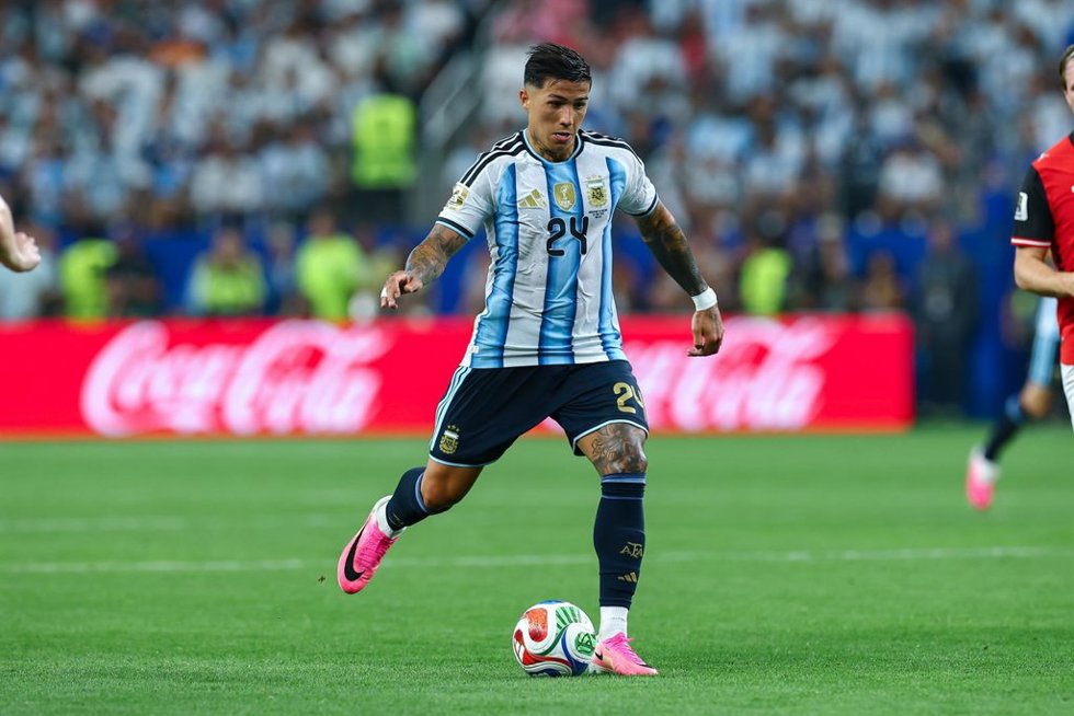 El centrocampista argentino Enzo Fernández, en el Mundial 2026. 
