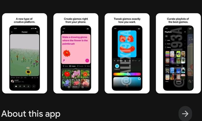 La nueva aplicación Pocket de Meta.