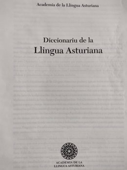 Archivo - Diccionario de Lengua Asturiana.