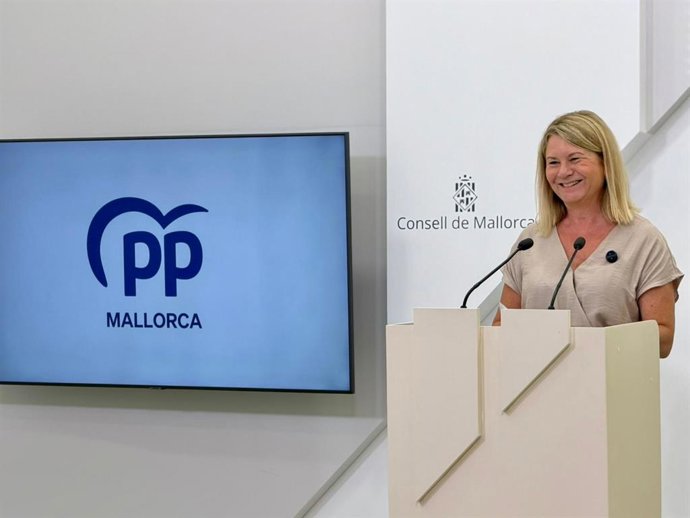 La portavoz del PP en el Consell de Mallorca, Núria Riera.
