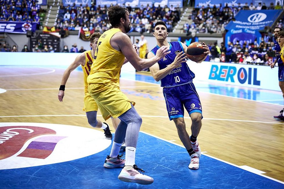 Gonzalo Corbalán, durante un partido con el San Pablo Burgos.