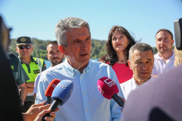 El delegado del Gobierno en Castilla-La Mancha, José Pablo Sabrido, en atención a medios.