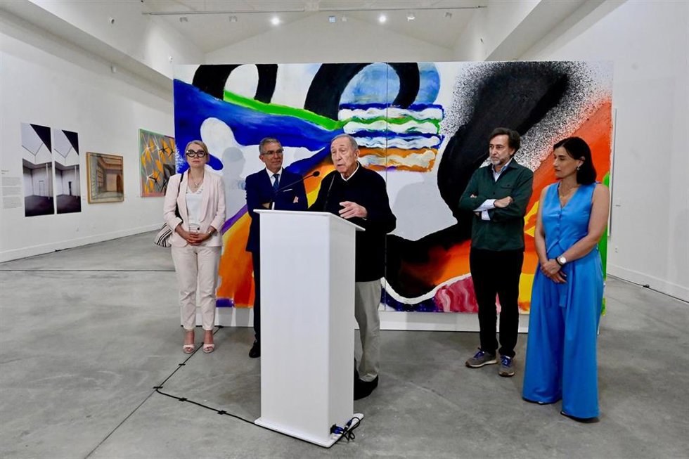 Inauguración de la muestra de Navarro Baldeweg 'La figura en el tapiz'