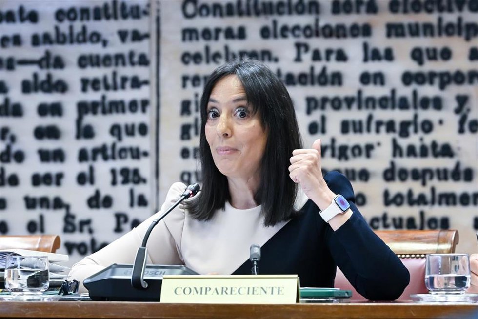La directora general de la Guardia Civil, Mercedes González Fernández, comparece ante la Comisión de Interior, en el Senado