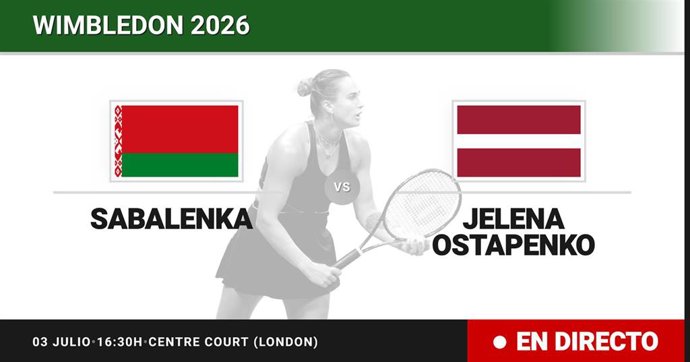 Aryna Sabalenka - Jelena Ostapenko: resumen y estadísticas del partido de Dieciseisavos de final de Wimbledon WTA