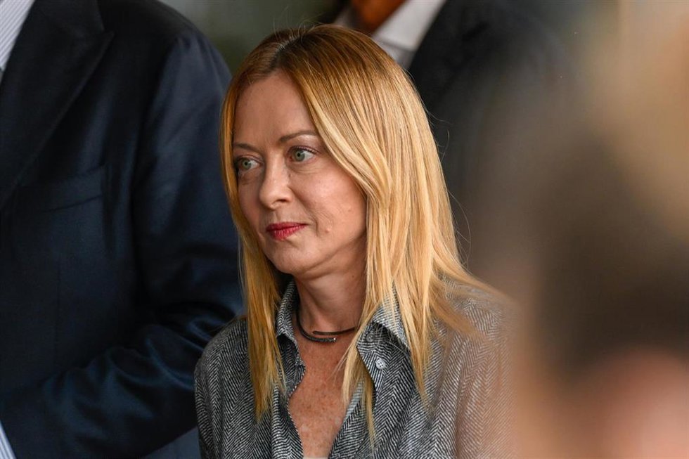 La primera ministra italiana, Giorgia Meloni. 