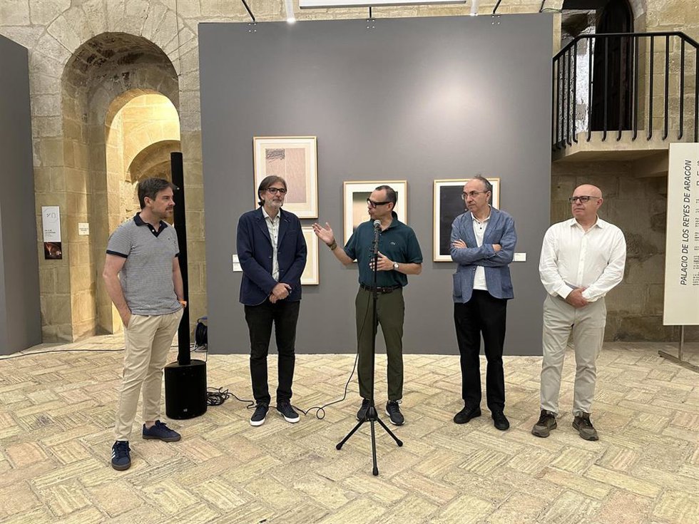 Inauguración de la exposición en el Museo de Huesca.