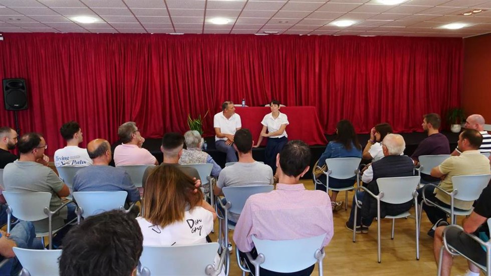 La portavoz nacional del BNG, Ana Pontón, en un acto en Zas.